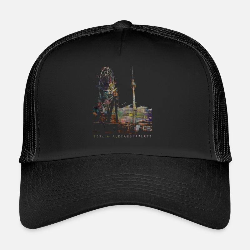 Berlin Alexanderplatz künstlerisches Design Trucker Cap