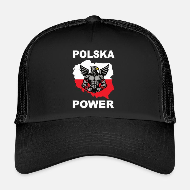 Polska Power, Cool Poland Design avec White Eagle Casquette trucker 