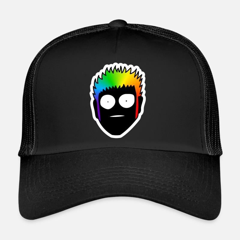 Schockiert mit großen Augen : Sticky Queer Pride Trucker Cap