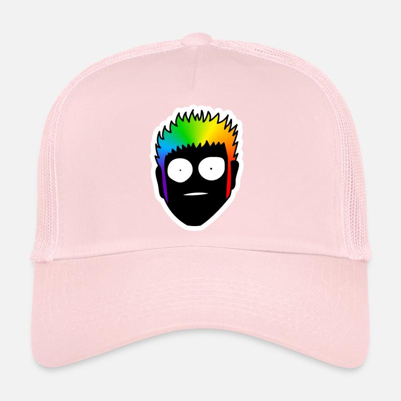 Choqué avec des yeux écarquillés : Sticky Queer Pride Casquette trucker 