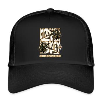 Monkey se monkey do pour acquérir de l’expérience de paintball - Casquette trucker  - noir/noir - Devant