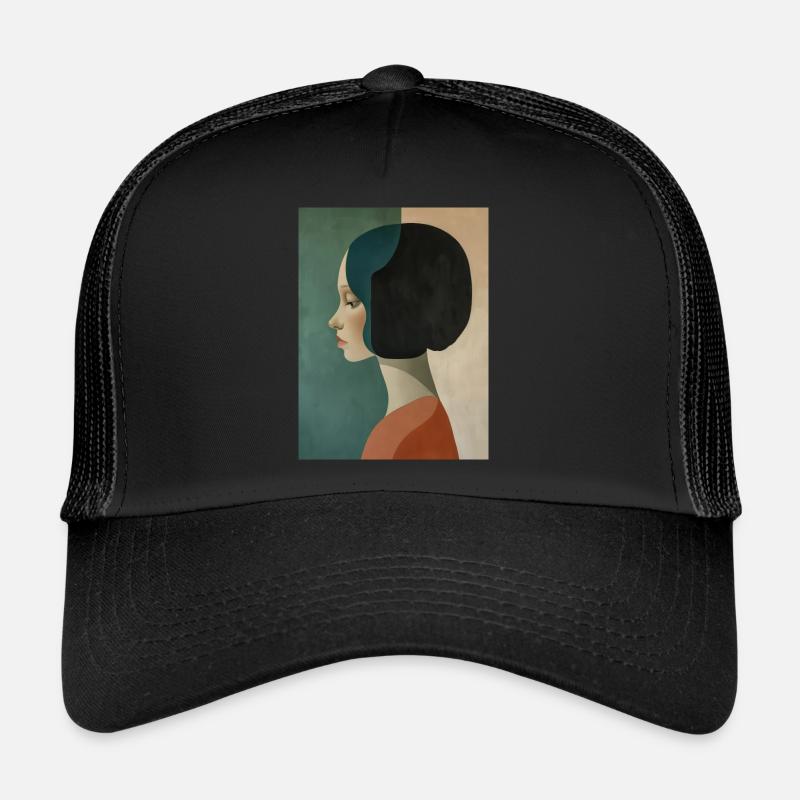 Affiche Portrait Minimaliste 6 Casquette trucker 