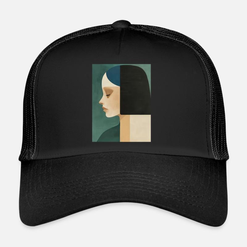 Affiche Portrait minimaliste 2 Casquette trucker 