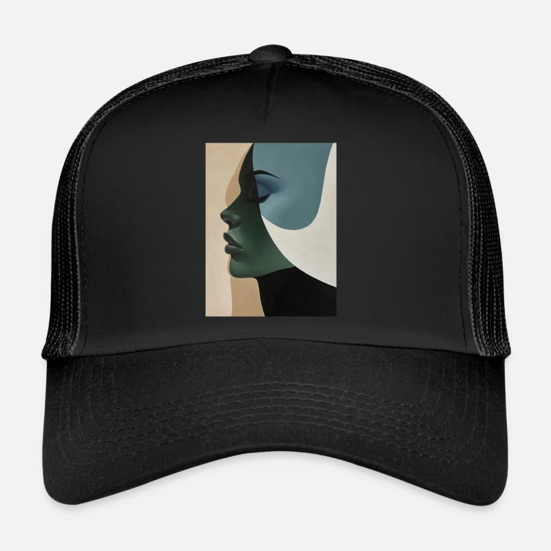 Poster Minimalist Portrait 4 Trucker Cap