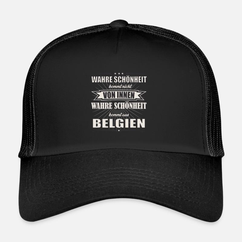 La vraie beauté vient de Belgique Design Casquette trucker 