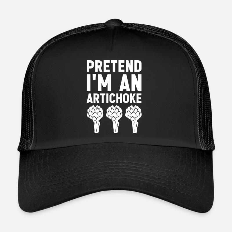 Faites semblant d’être un chardon comestible d’artichaut végétarien Casquette trucker 