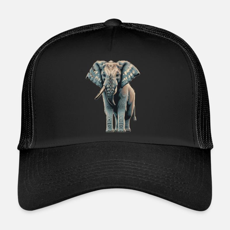 blue elefant - Trucker Cap - Schwarz/Schwarz