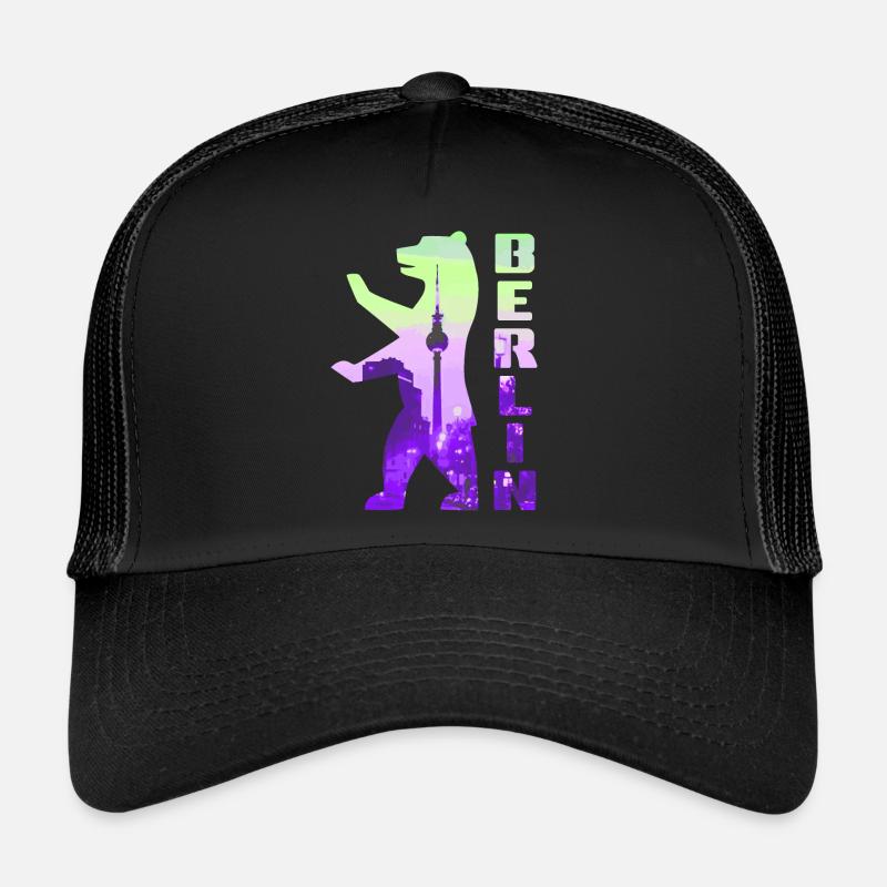 Berlin Berliner Bär - Trucker Cap - Schwarz/Schwarz
