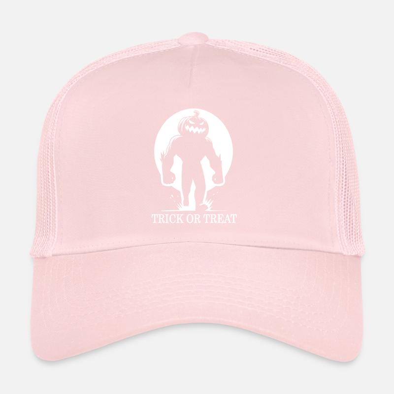 Trick or Treat - Halloween Running Pumpkin Design Trucker Cap