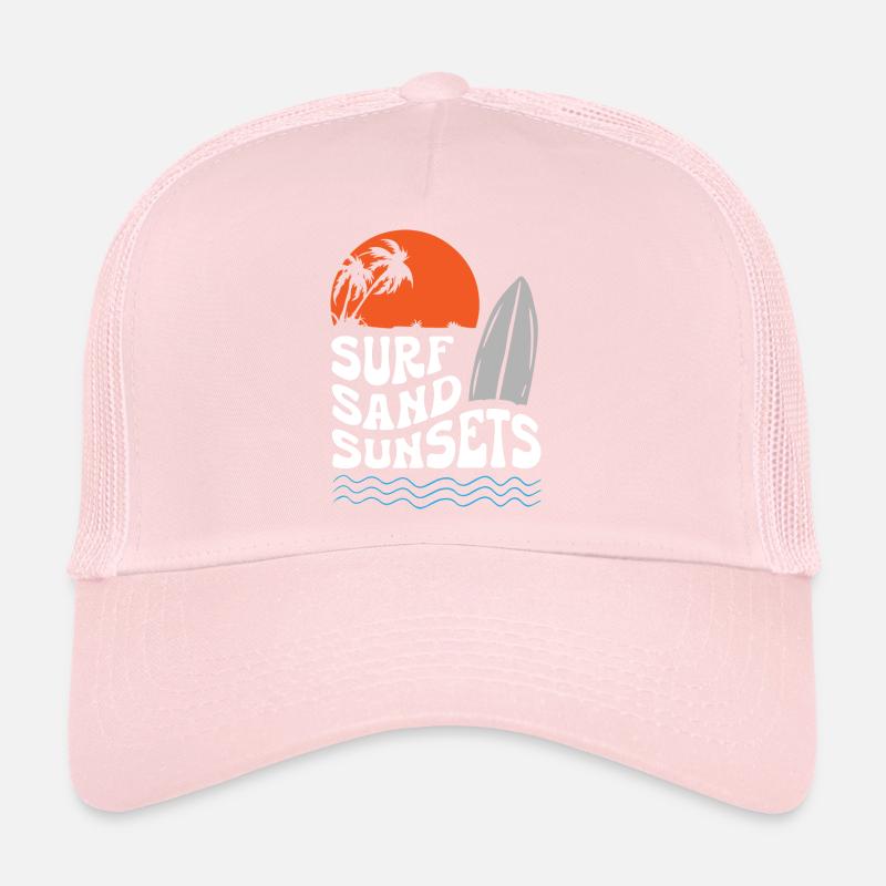 Surf Sable Coucher de soleil Casquette trucker 