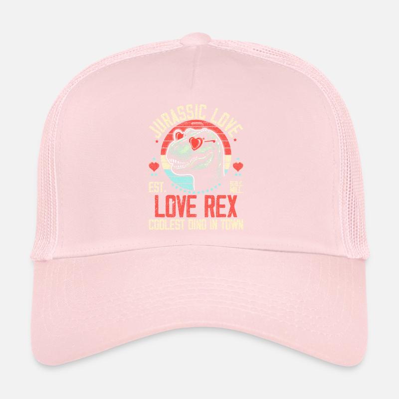 Dinosaurier Love T-Rex mit Love Rex Trucker Cap