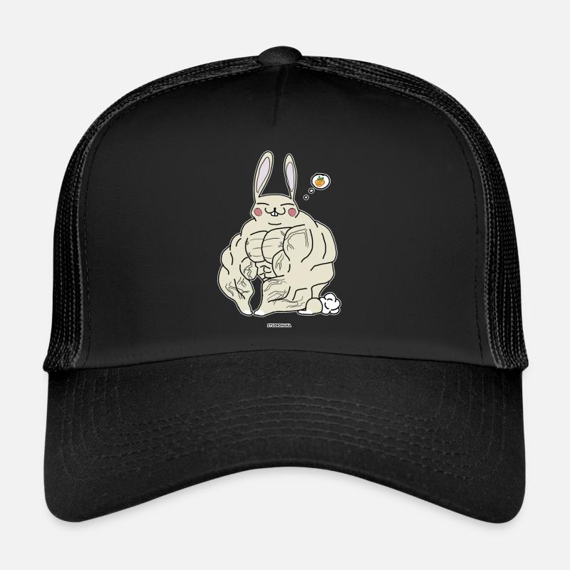VEGI POWER BUNNY STUDIOHAKA - Casquette trucker  - noir/noir