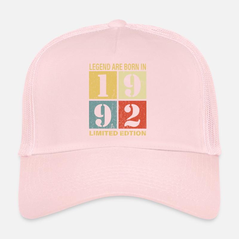 Original Kalender 1992 Vintage Geburtstag Rec Trucker Cap