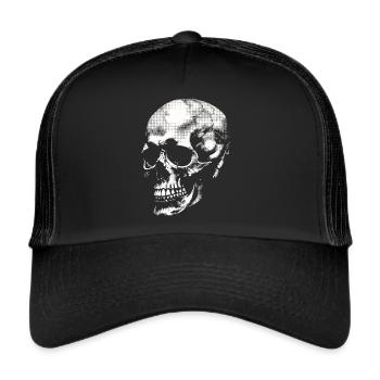 Skull - Trucker Cap - Schwarz/Schwarz - Vorne
