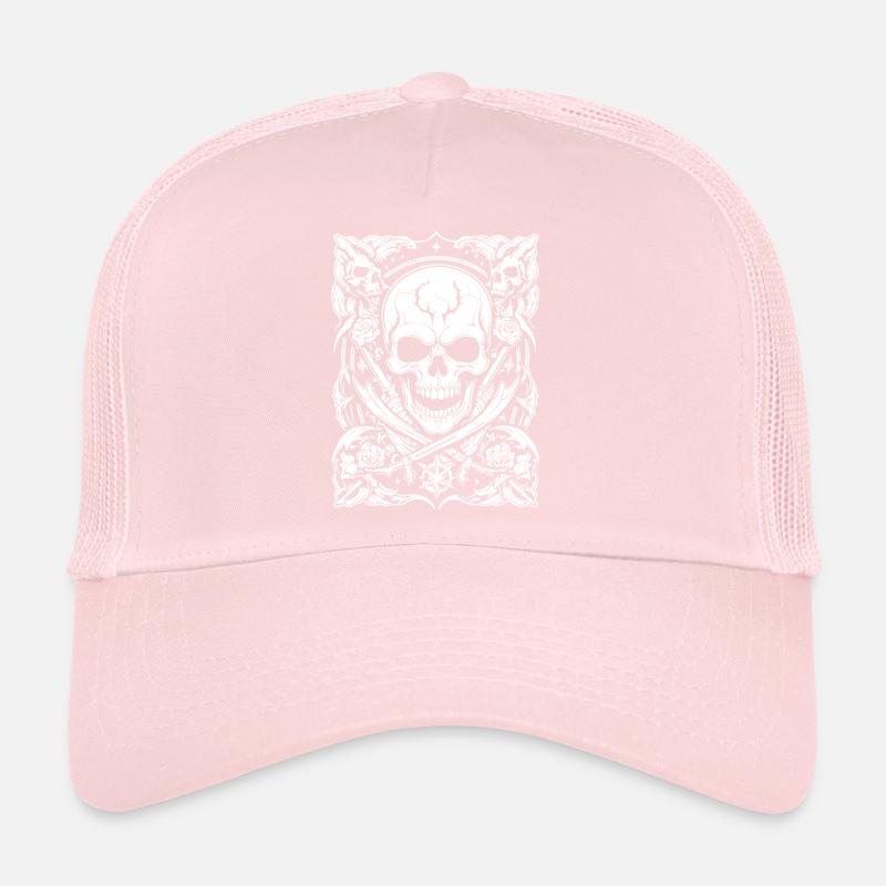 pirate skull Trucker Cap