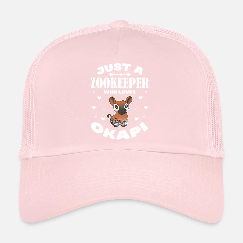 just a zookeeper who loves okapi Design Trucker Cap