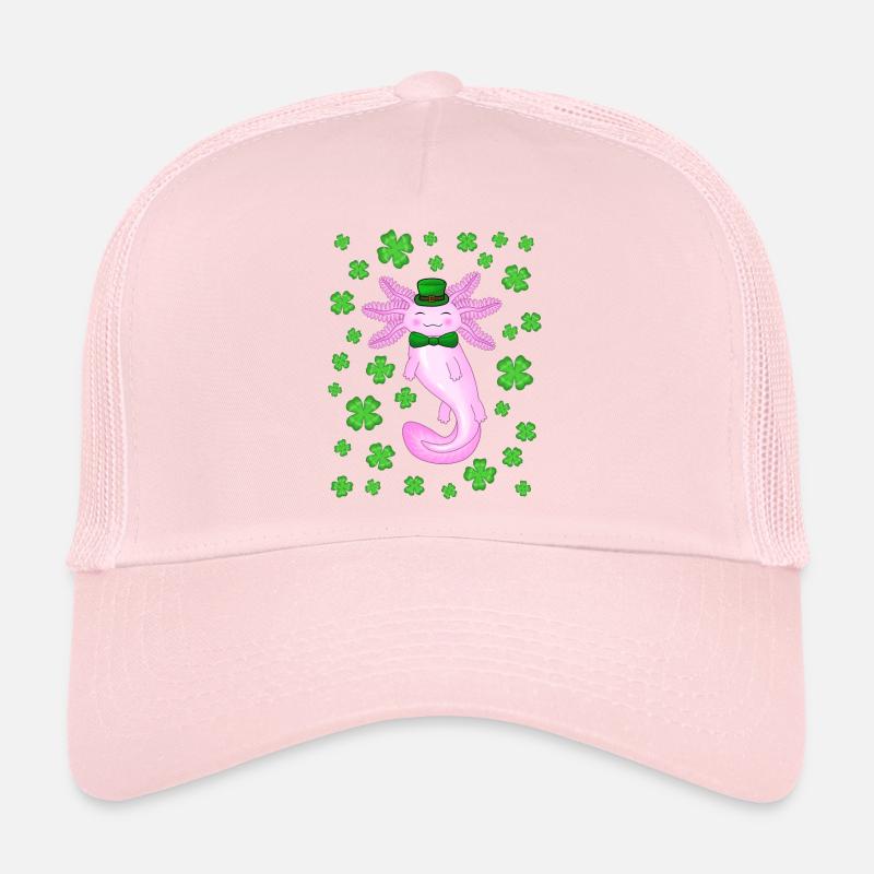 St patricks axolotl pink Trucker Cap