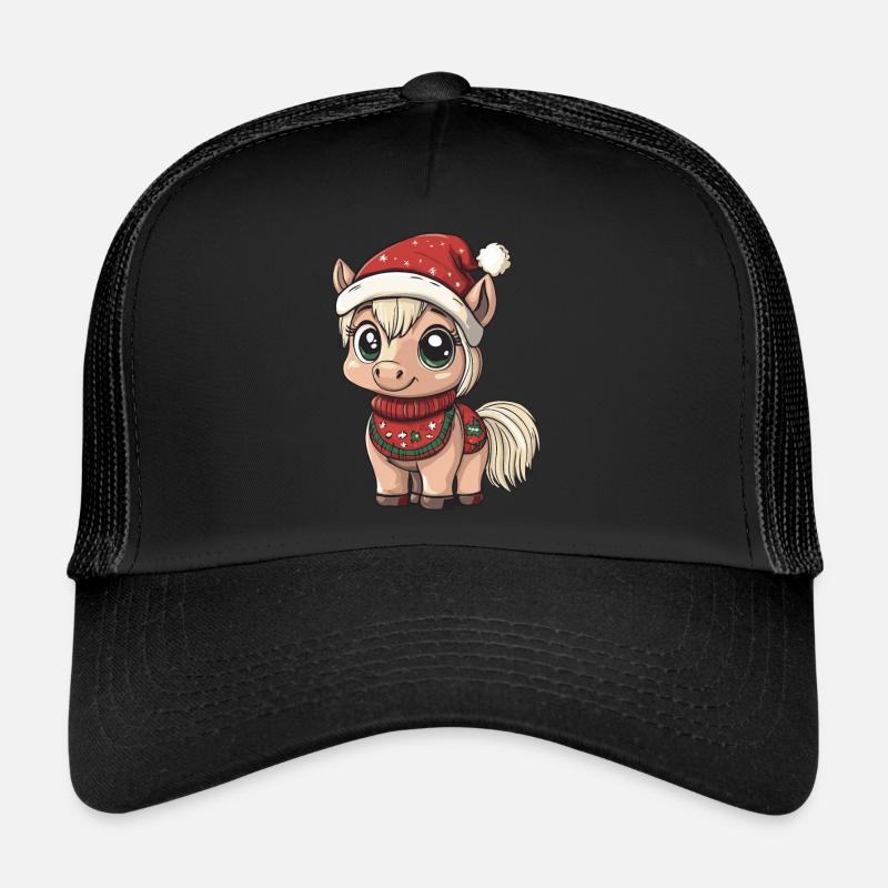 Cheval Noël Casquette trucker 