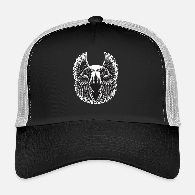 Wald, Vogel, Raben Trucker Cap