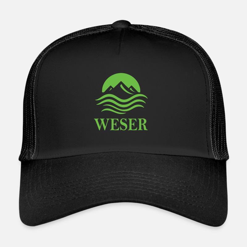 Weser – Conception de la rivière Majestic Casquette trucker 
