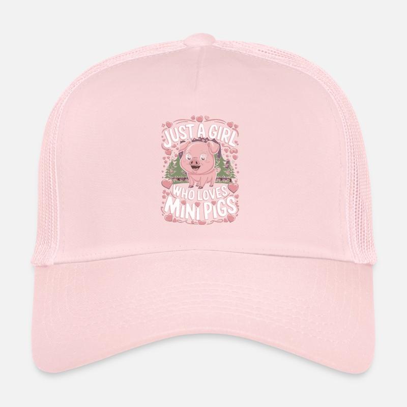 Süßes kleines Schwein Minischwein Mädchen Spruch Trucker Cap
