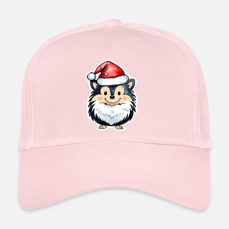 Dessin de Noël hérisson Casquette trucker 