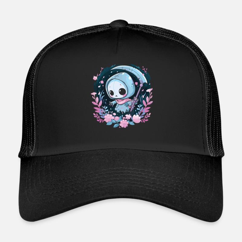 Kawaii Faucheur Pastel Goth Mignon Anime Casquette trucker 