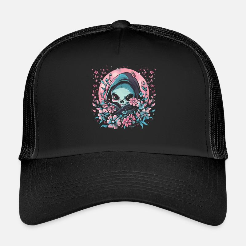 Kawaii Faucheur Pastel Goth Mignon Anime Casquette trucker 