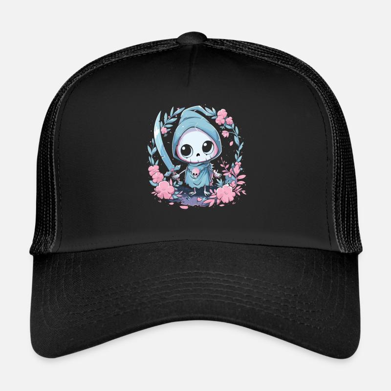 Kawaii Faucheur Pastel Goth Mignon Anime Casquette trucker 