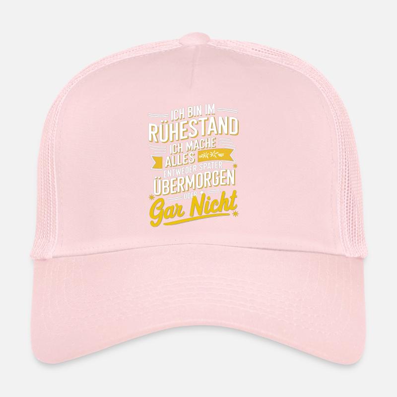 Rente : je suis à la retraite, soit plus tard Casquette trucker 