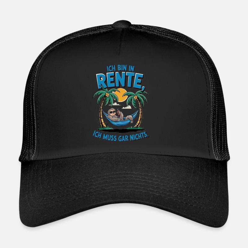 Ich Bin In Rente, Ich Muss Gar Nichts Trucker Cap