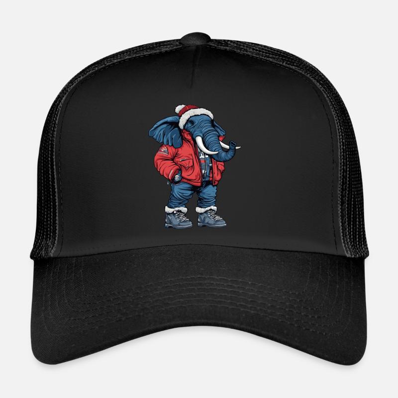 Éléphant Mode Hiver Casquette trucker 