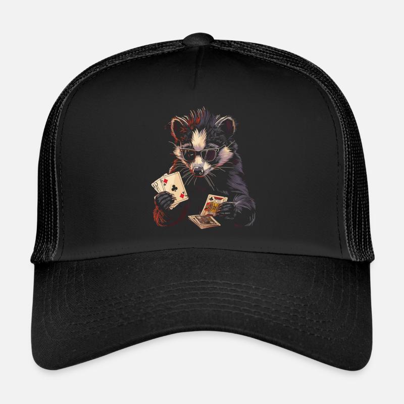 Cribbage Graphic Funny Cribbage Player - Trucker Cap - Schwarz/Schwarz