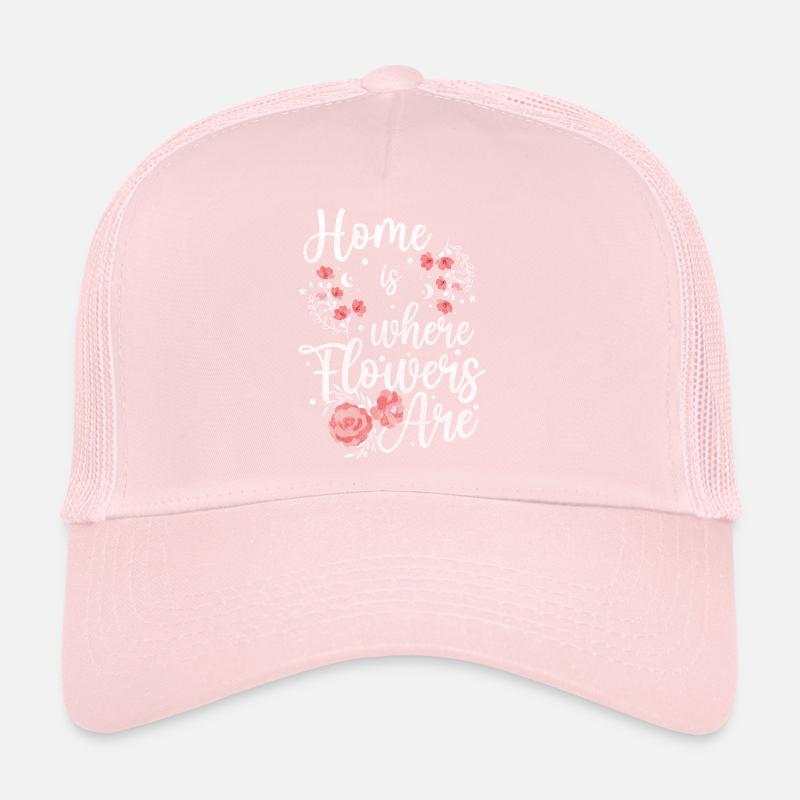 Mariage de fleurs colorées Casquette trucker 