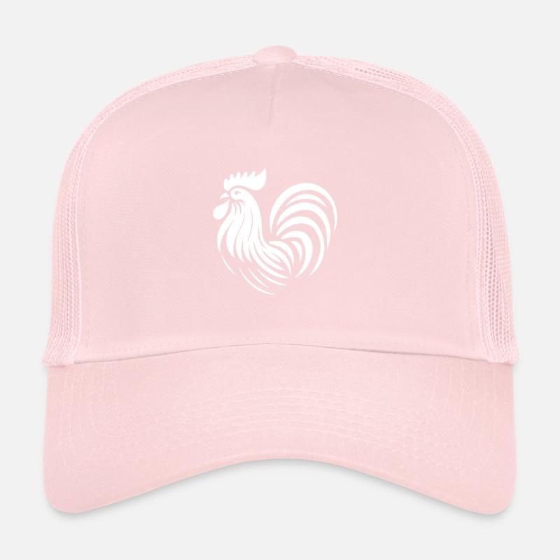Conception simple du coq - le lève-tôt vous accueille Casquette trucker 