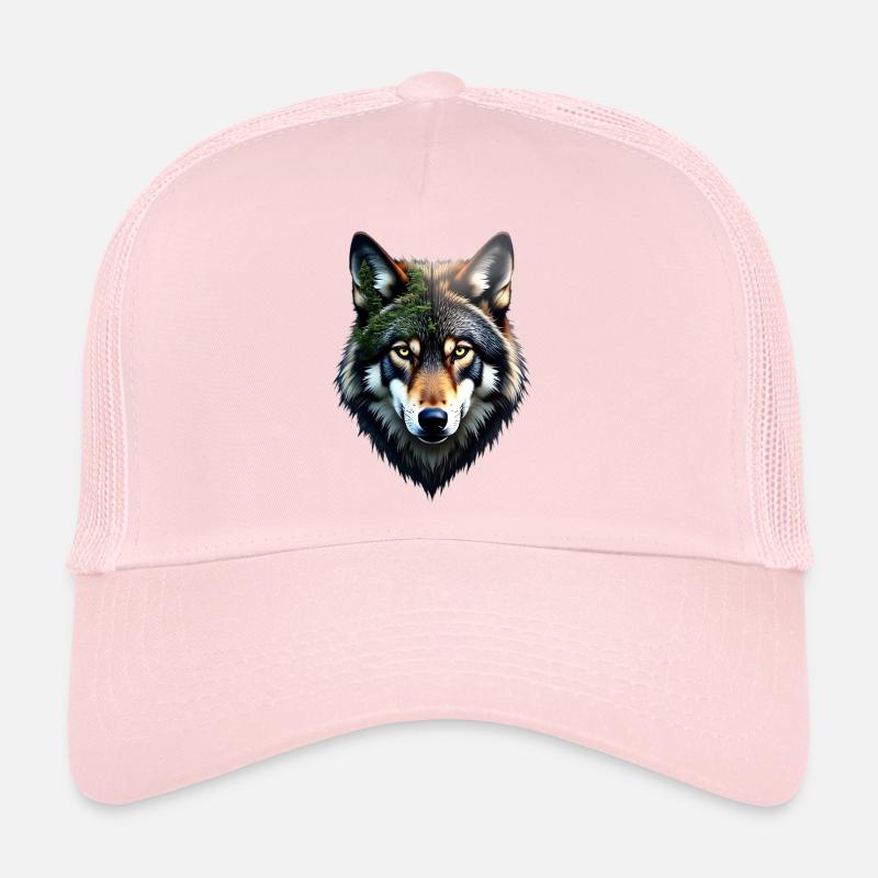 Tête de loup Casquette trucker 