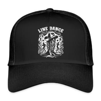 Line Dancing Country Dance - Line Dance Tanzen - Trucker Cap - black/black - Front