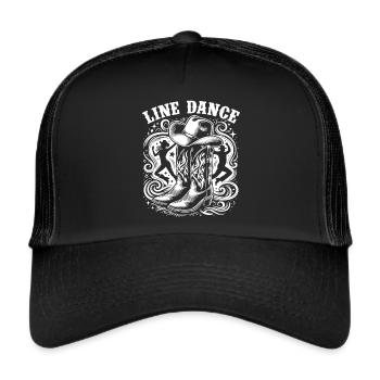 Line Dancing Country Dance - Line Dance Tanzen - Trucker Cap - black/black - Front