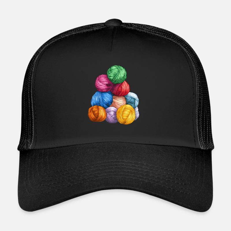 Lusitg Wolle Stricken Häkeln Trucker Cap