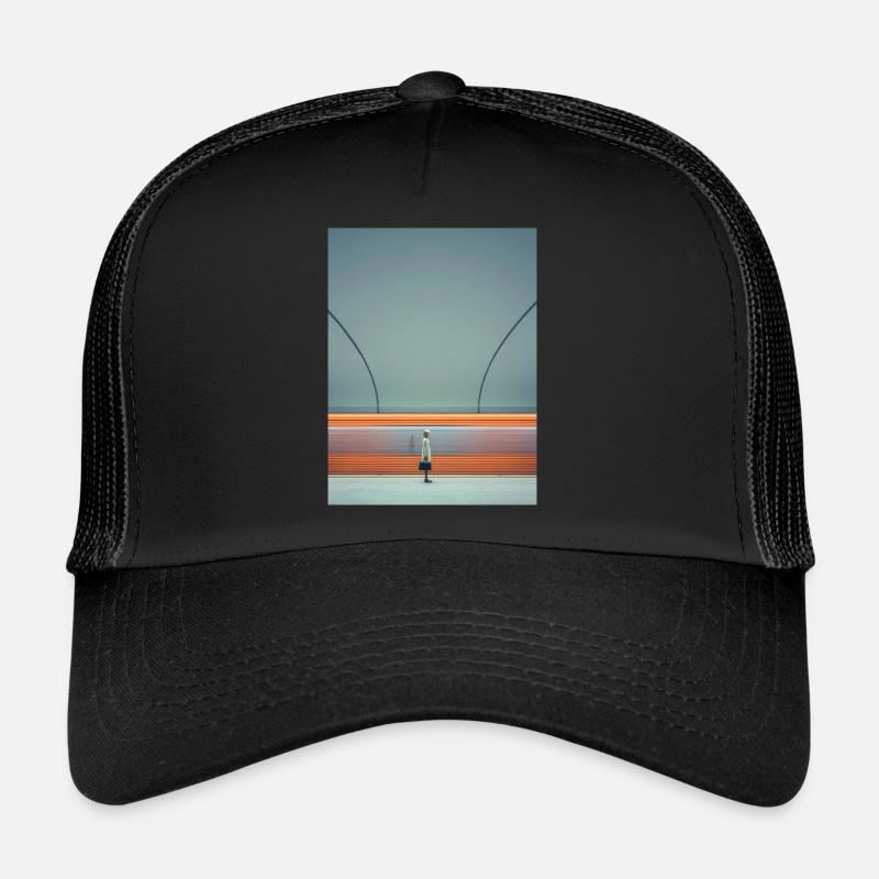 Plateforme comme Orange Casquette trucker 