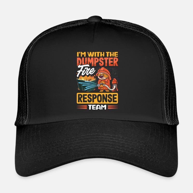 Dumpster Fire Response Team Leader Trucker Cap