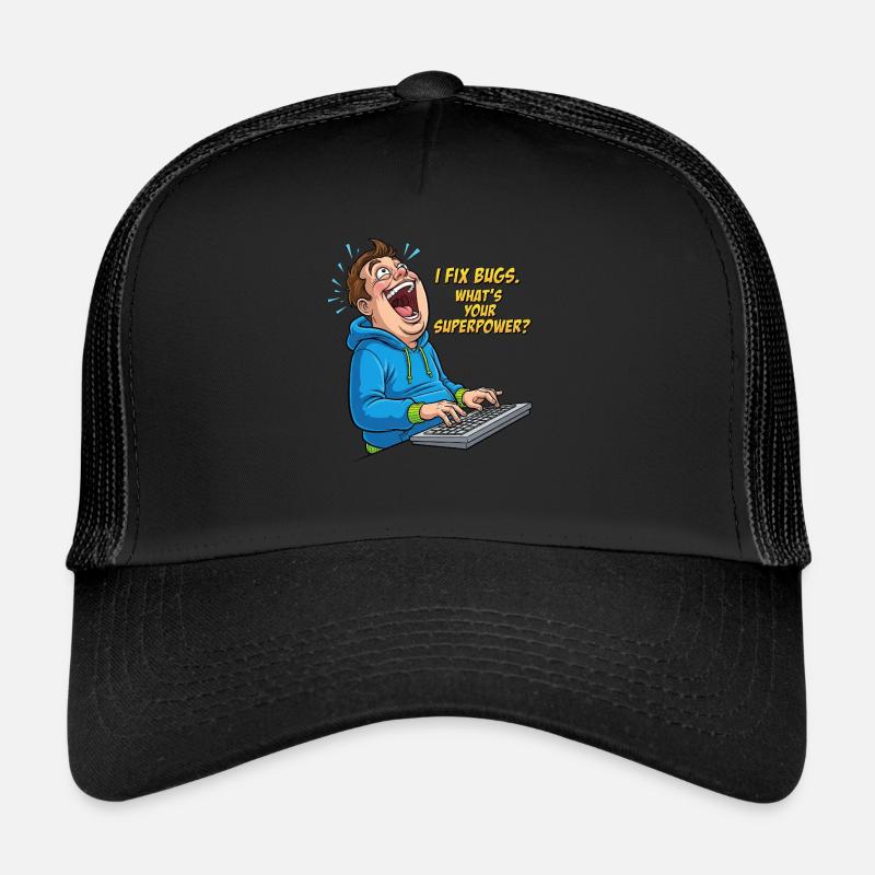 Bugfixer Power: Your superhero skill! Trucker Cap