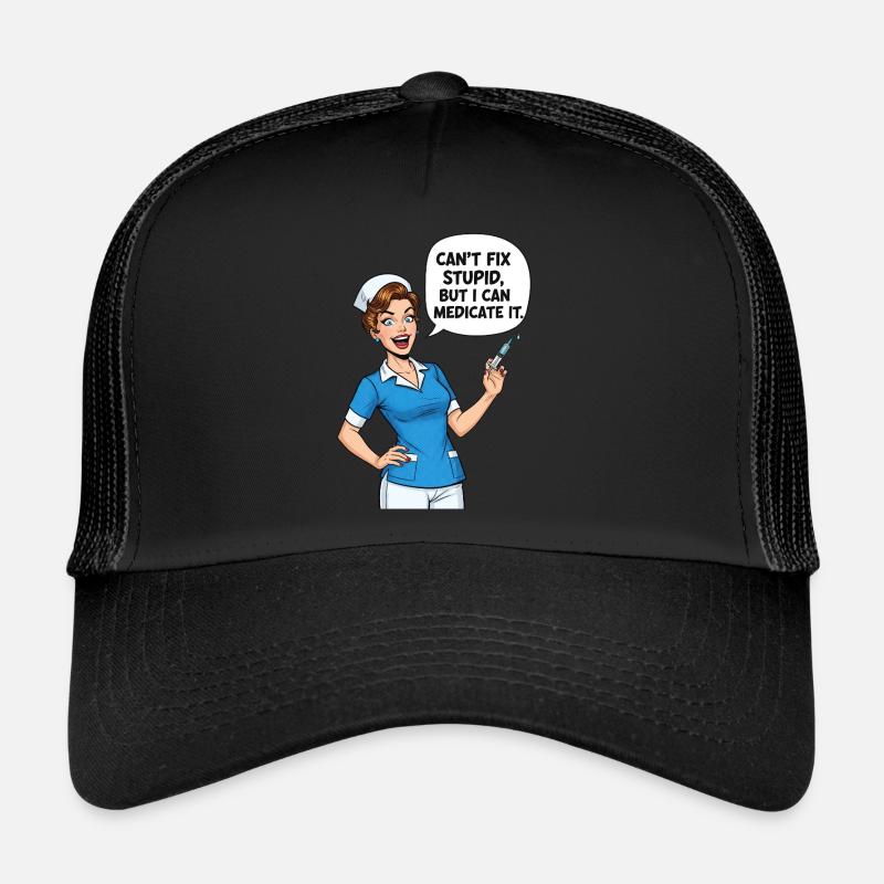 Humour d’infirmière : Stupidité des médicaments Casquette trucker 