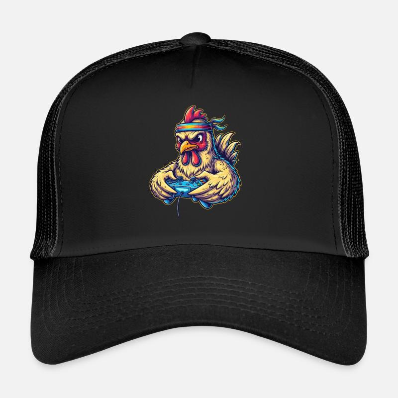 Zocker-Huhn: Game On! 🐔🎮 Lustiger Gamer Trucker Cap
