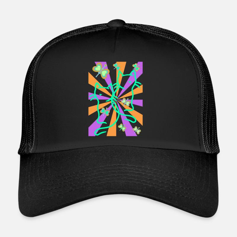 Kinder Mädchen Jungen Retro Katzen Katze Trucker Cap