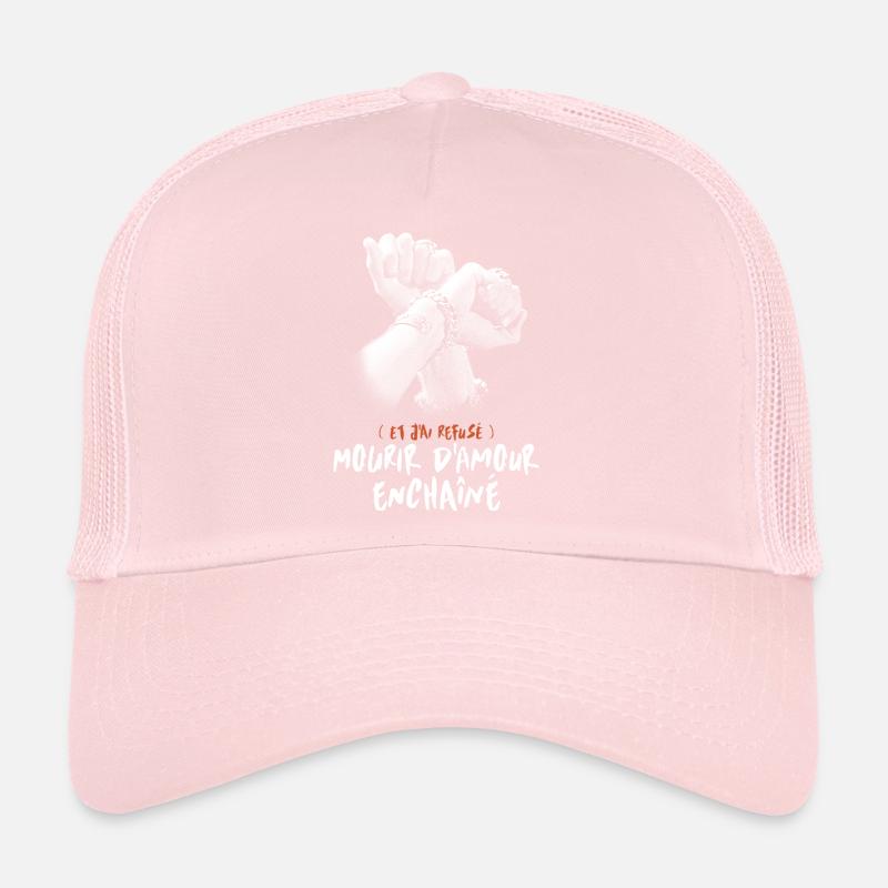 MOURIR D AMOUR ENCHAINÉ Casquette trucker 