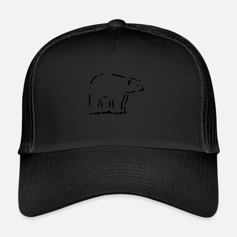 Eisbär - Trucker Cap - Schwarz/Schwarz
