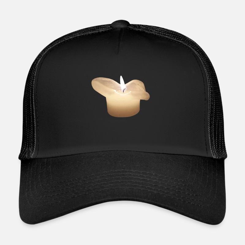 bougie - Casquette trucker  - noir/noir