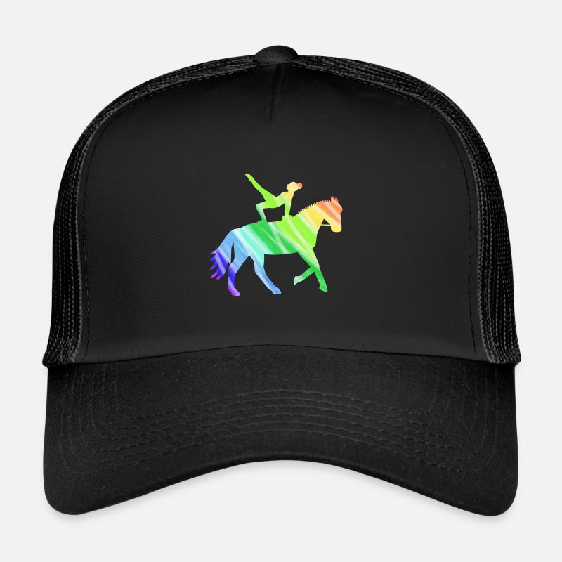 Cheval sautant coloré - cadeau de saut Casquette trucker 