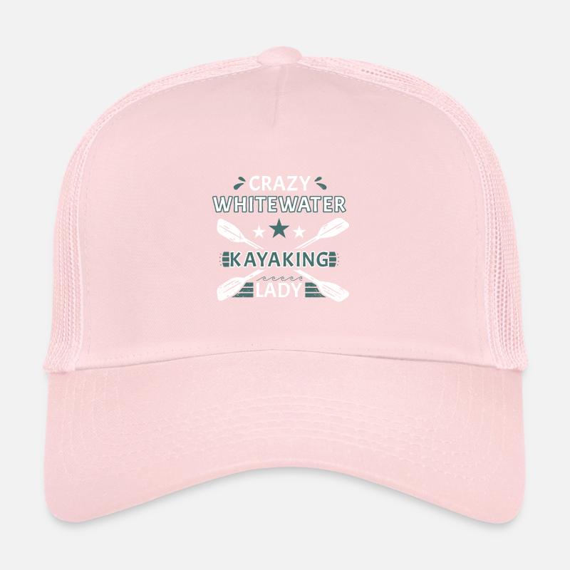 Crazy Whitewater Kayaking Lady Trucker Cap